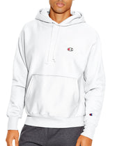 Champion Men's Reverse Weave Pullover, White, SMALL